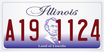 IL license plate A191124