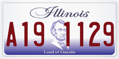 IL license plate A191129