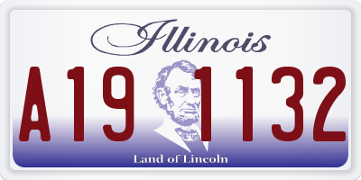 IL license plate A191132