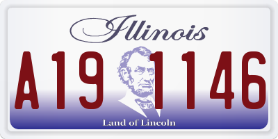 IL license plate A191146
