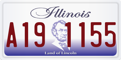 IL license plate A191155