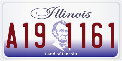 IL license plate A191161