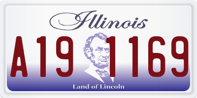 IL license plate A191169