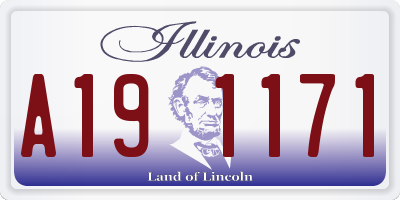 IL license plate A191171