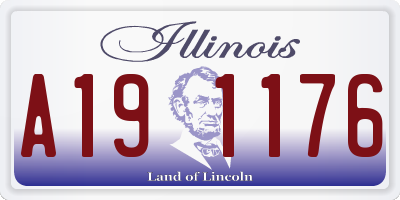 IL license plate A191176