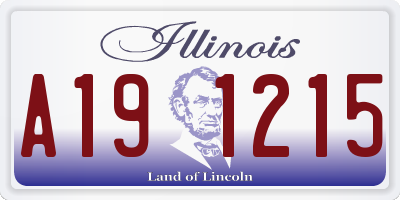 IL license plate A191215