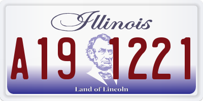 IL license plate A191221