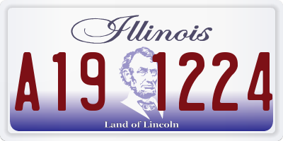 IL license plate A191224