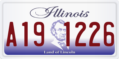 IL license plate A191226
