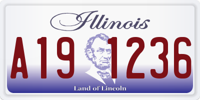 IL license plate A191236