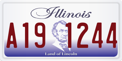 IL license plate A191244