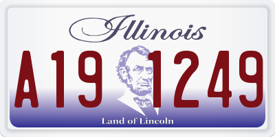 IL license plate A191249