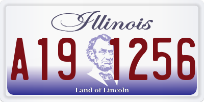 IL license plate A191256