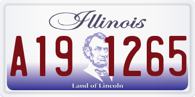 IL license plate A191265