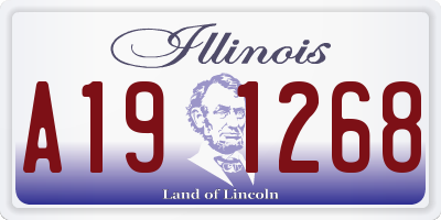 IL license plate A191268
