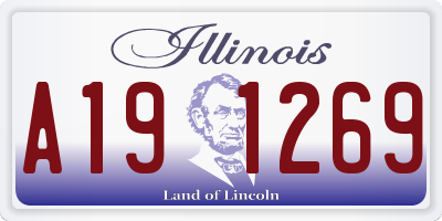 IL license plate A191269