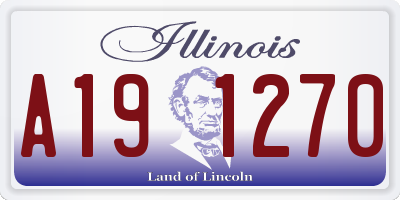 IL license plate A191270