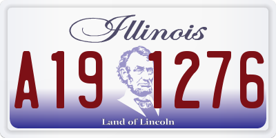 IL license plate A191276