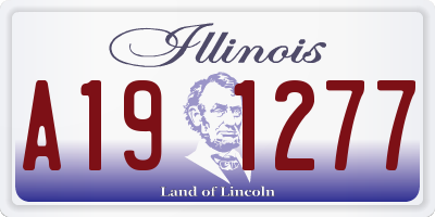 IL license plate A191277