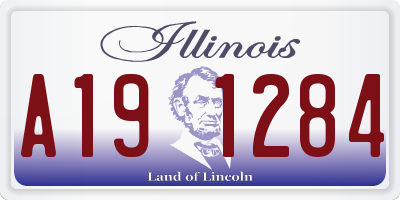 IL license plate A191284