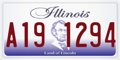 IL license plate A191294