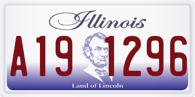 IL license plate A191296