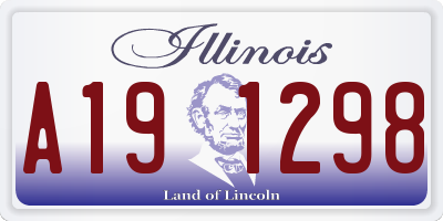 IL license plate A191298