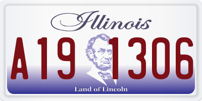 IL license plate A191306