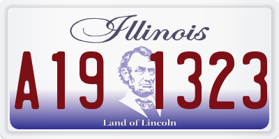 IL license plate A191323