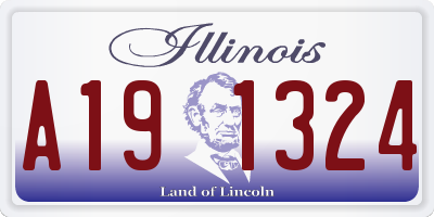 IL license plate A191324