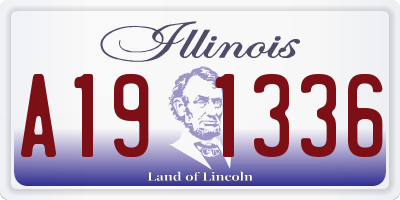 IL license plate A191336