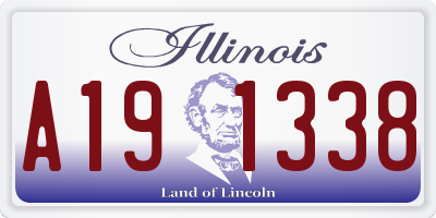 IL license plate A191338