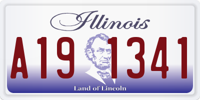 IL license plate A191341