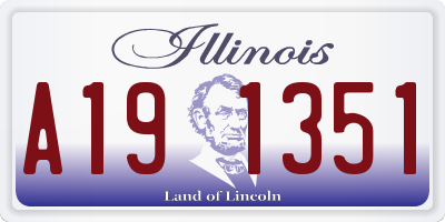IL license plate A191351