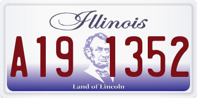 IL license plate A191352