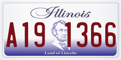 IL license plate A191366