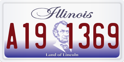 IL license plate A191369