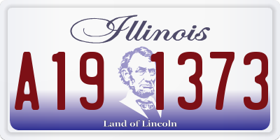IL license plate A191373