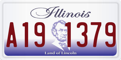 IL license plate A191379