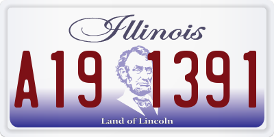 IL license plate A191391