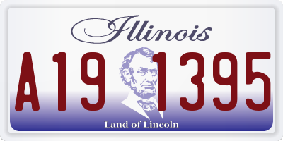 IL license plate A191395