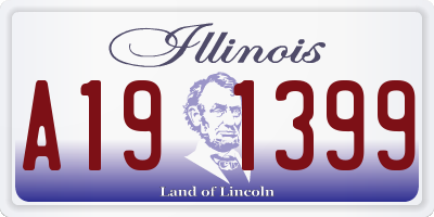IL license plate A191399