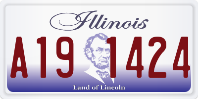 IL license plate A191424