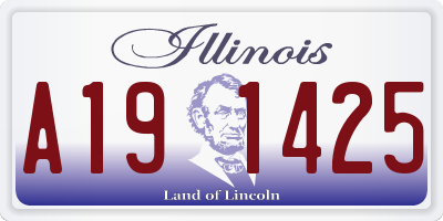 IL license plate A191425