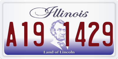 IL license plate A191429