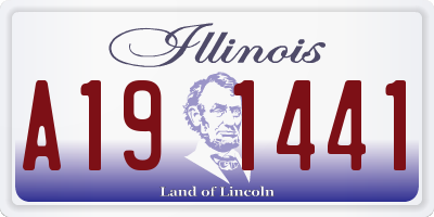 IL license plate A191441
