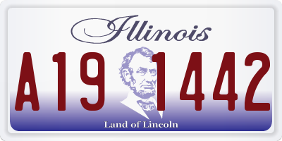 IL license plate A191442