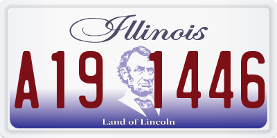 IL license plate A191446