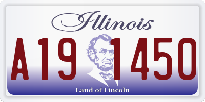 IL license plate A191450