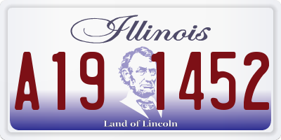 IL license plate A191452